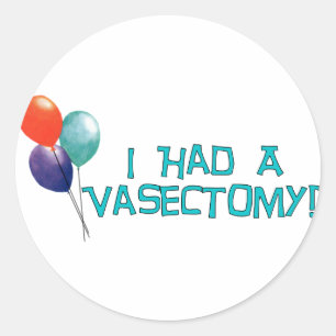 Sticker Rond Vasectomie