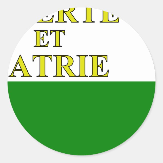 Sticker Rond Vaud, Suisse (Devant)