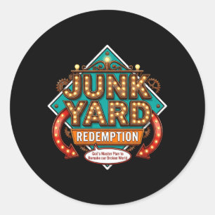Sticker Rond Vbs 2026 Junk Yard Redemption Vacances Biblique