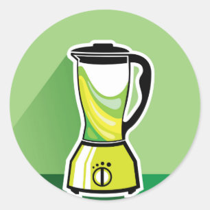 Sticker Rond Vecteur Blender vert