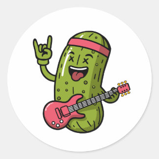 Sticker Rond Vedette Cornichon