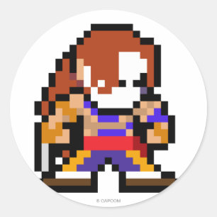 Sticker Rond Vega 8 bits