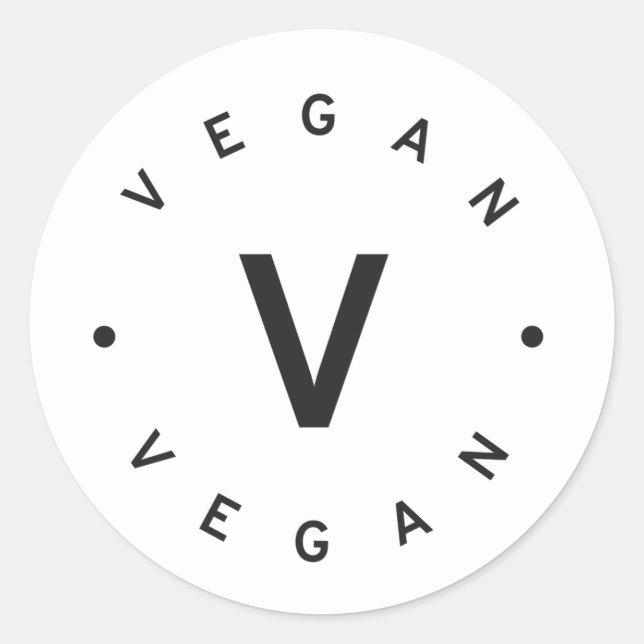 Sticker Rond Vegan (Devant)