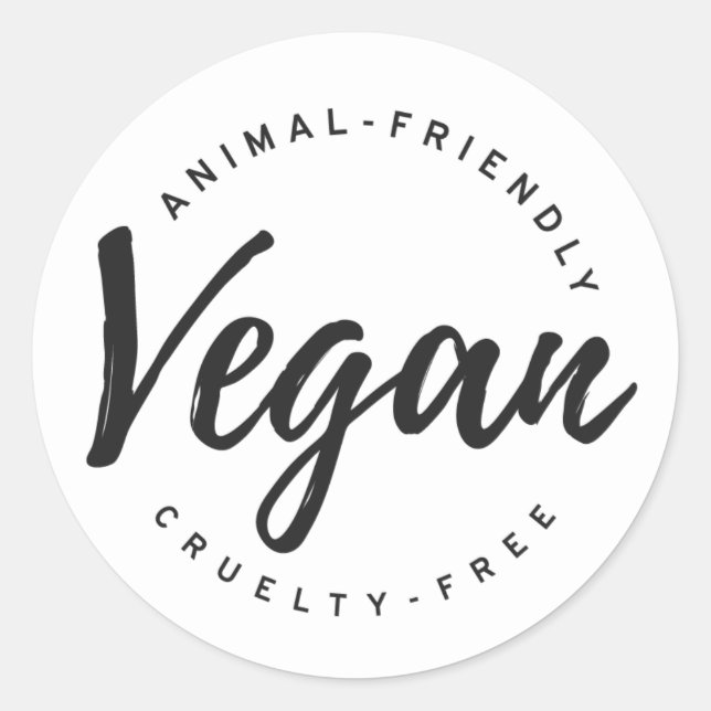 Sticker Rond Vegan (Devant)