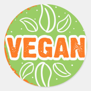 Sticker Rond Vegan