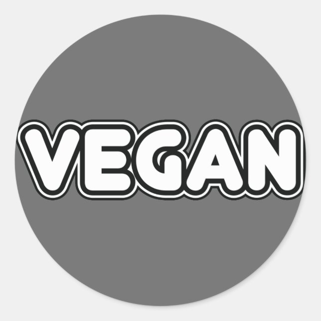 Sticker Rond Vegan (Devant)