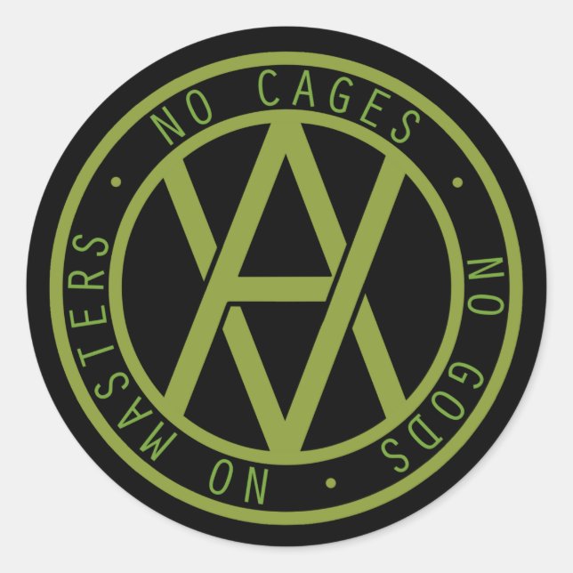 Sticker Rond Veganarchie (Devant)