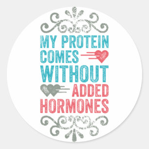 Sticker Rond Végétan Non Ajouté Hormones