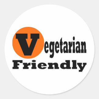 Sticker Rond Végétarien