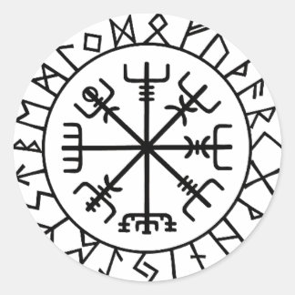 Sticker Rond "Vegvisir" pegatina coche