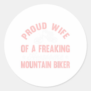 Sticker Rond Vélo de cycliste de montagne Vtt Vélo cyclisme Fem