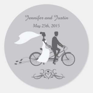 Sticker Rond Vélo De Sceau De 20 À 1,5 Pouce Pour Deux