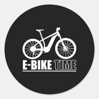 Sticker Rond Vélo électrique à temps E