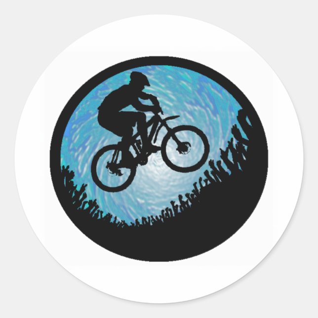 Sticker Rond Vélo grand ouvert (Devant)