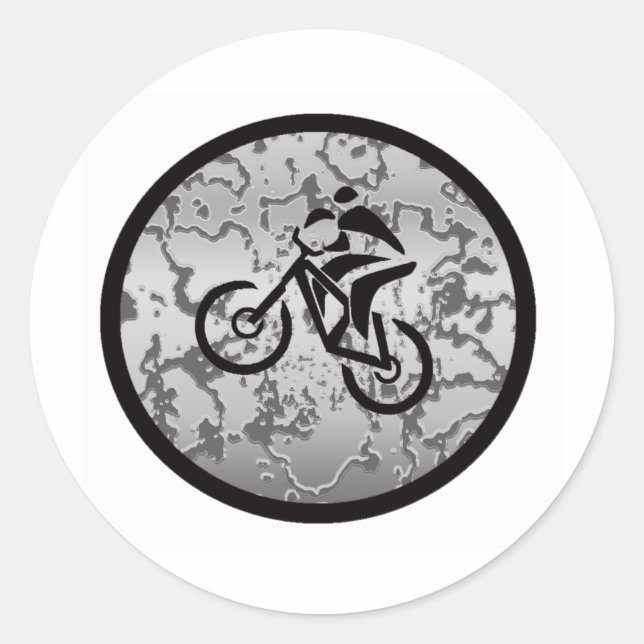 Sticker Rond Vélo NOIR GRAY (Devant)