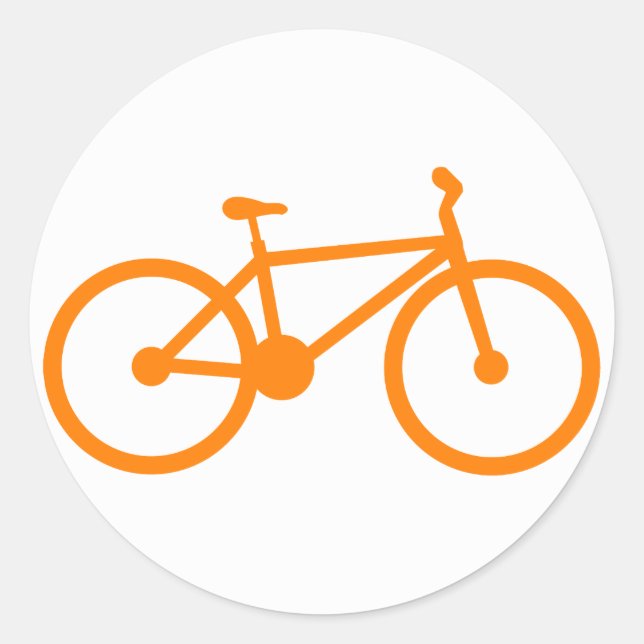 Sticker Rond Vélo orange (Devant)