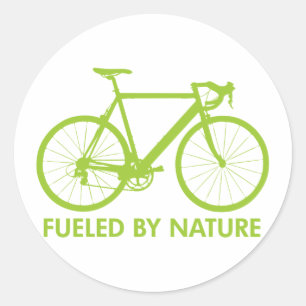 Sticker Rond Vélo rempli de combustible par nature