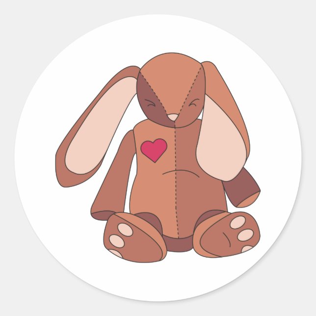 Sticker Rond Velveteen Rabbit (Devant)