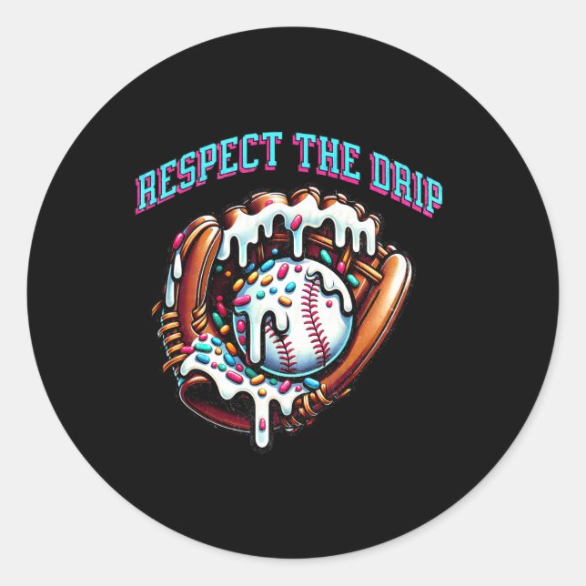 Sticker Rond Vendre Accueil Poche Pour Garçons Crème Glace Spin (Devant)