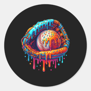 Sticker Rond Vendre Conduite Crème de glace arrosées Vendre Gan
