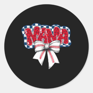 Sticker Rond Vendre Coquette Bow Vendre Mama Jeu Jour Femmes En