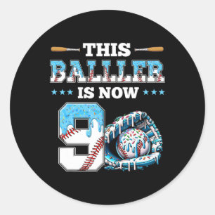 Sticker Rond Vendre Drift 9e Anniversaire Fan Sport Boy Fan 9 a