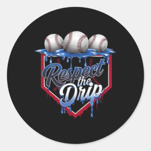 Sticker Rond Vendre Drip Boys Ice Cream Drip Jeune Respect Le D