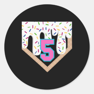 Sticker Rond Vendre Drith 5th Birthday Accueil Plaque Garçons J