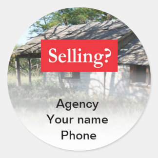 Sticker Rond Vendre Immobilier Promouvoir Vous-Même