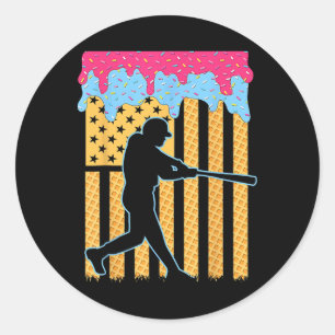 Sticker Rond Vendre Les Boys Driving Glace Cream Vendre America