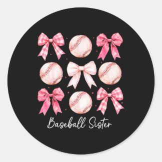 Sticker Rond Vendre Soeur Coquette Bow Jour Vendre Maman Mère