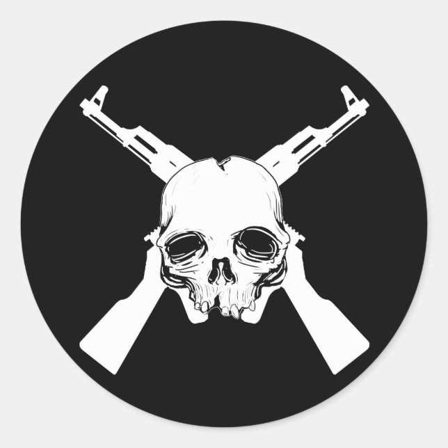 Sticker Rond Venez chercher Em (Devant)