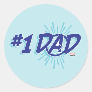 Sticker Rond Vengeurs Papa #1