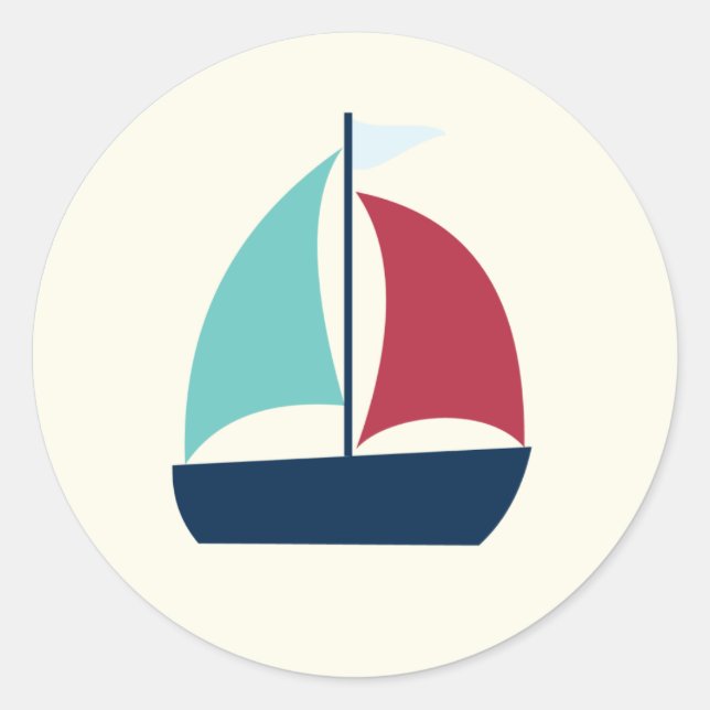 Sticker Rond venir naviguer à l'extérieur {autocollants & étiqu (Devant)