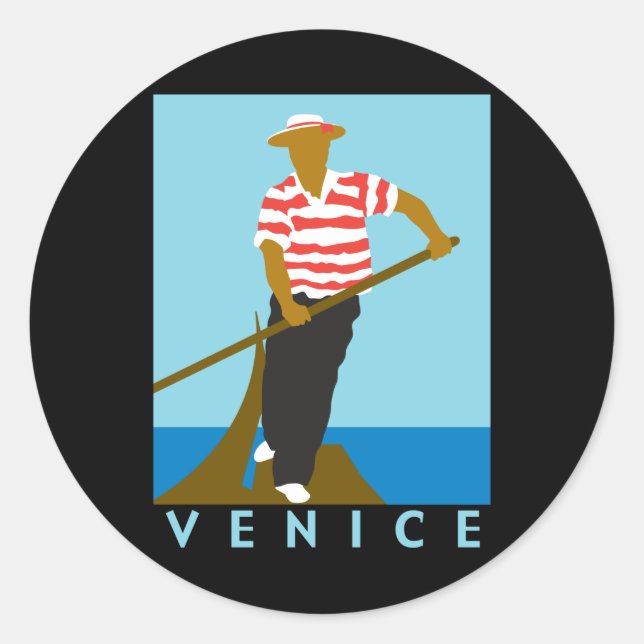 Sticker Rond Venise (Devant)
