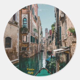 Sticker Rond Venise Italie La ville flottante