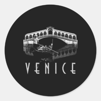 Sticker Rond Venise Italie pour