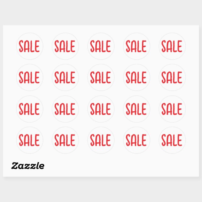 STICKER ROND VENTE (Feuille)