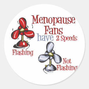Sticker Rond Ventilateur de ménopause