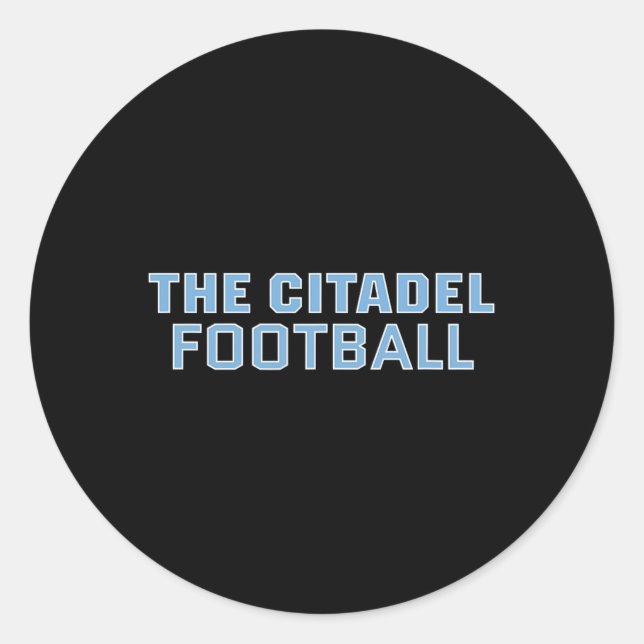 Sticker Rond Ventilateurs de football des Bulldogs de la Citade (Devant)
