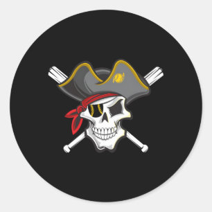 Sticker Rond Ventilateurs Pirates De Baseball De Pittsburgh