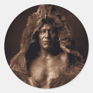 Sticker Rond Ventre d'ours - cru