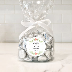 Sticker Rond Verdure Islam Nikkah Mariage Faveur