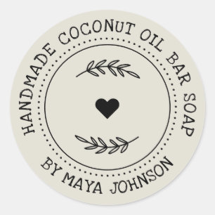 Sticker Rond Verdure ivoirienne rousse et poussiéreuse artisana