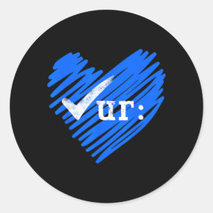 Sticker Rond Vérifiez la couleur de votre côlon Sensibilisation
