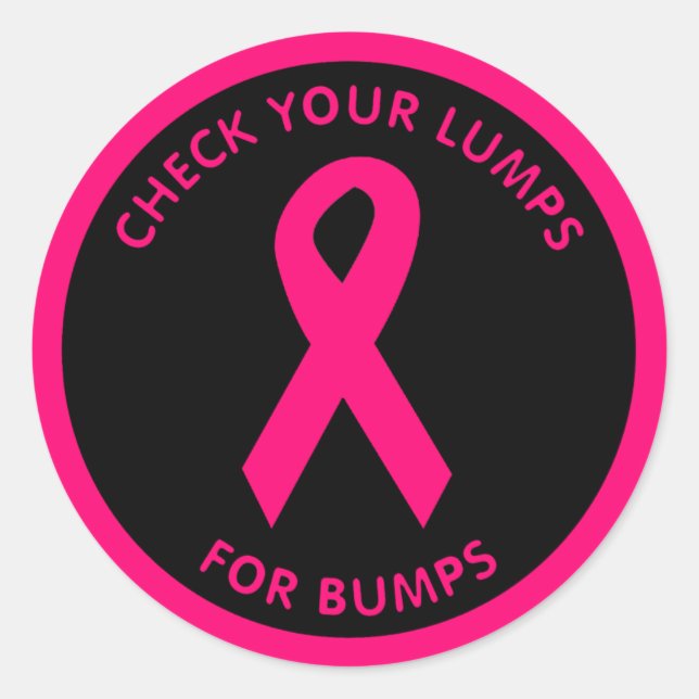 STICKER ROND VÉRIFIEZ VOS LUMPS POUR LES BUMPS (Devant)