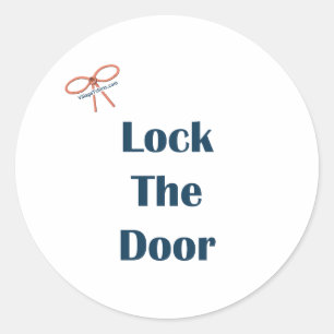 Sticker Rond Verrouiller Les Rappels De Porte