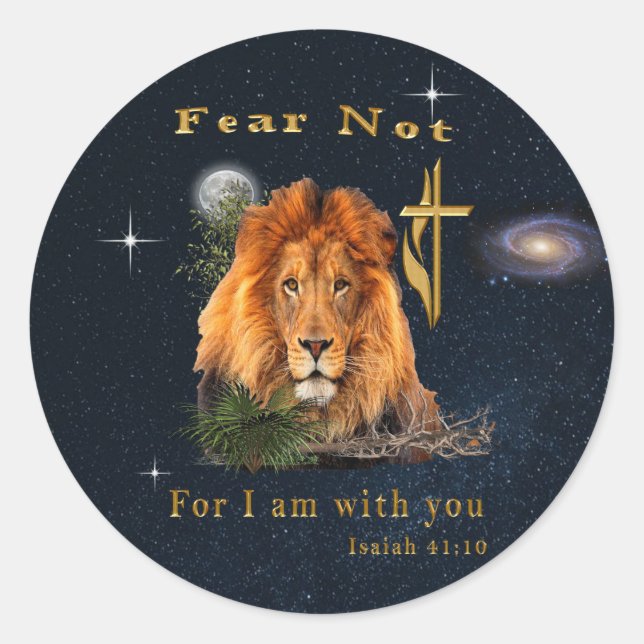 Sticker Rond verset de la Bible (Devant)
