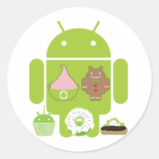 Sticker Rond Versions Android