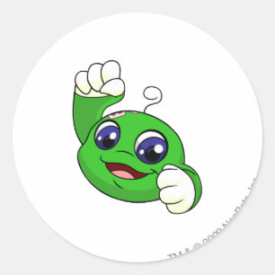 Sticker Rond Vert de Kiko
